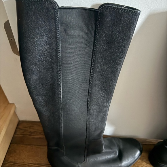 Cole Haan Black Knee Boots Sleek Design - Picture 2 of 6